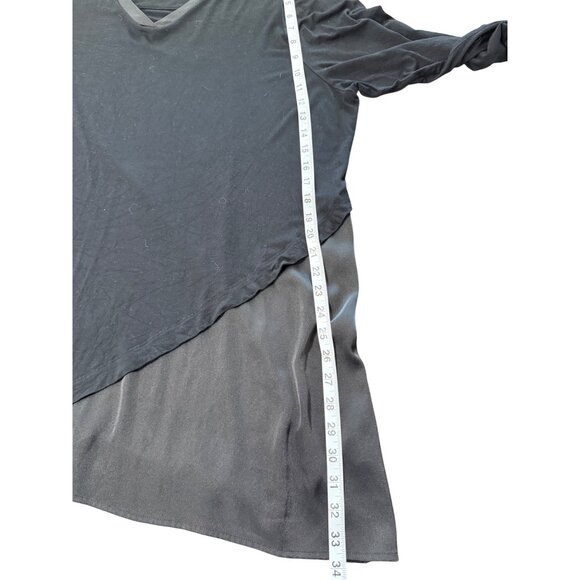 Soft Surroundings Tunic Lagenlook Black Long Sleeve V-Neck Womens Size 2X - Picture 7 of 8